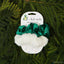 Elf Scrunchies 2pc - White & Green