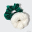 Elf Scrunchies 2pc - White & Green