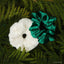 Elf Scrunchies 2pc - White & Green