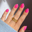 Hot Pink Press-On Nails | Solid Nails | Short Oval Length Glamnetic