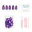 Tarot Press-On Nails | Purple Aura | Short Almond Length Glamnetic