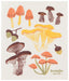 Field Mushrooms Swedish Sponge Cloth