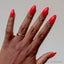 Fiery Red Press-On Nails | Solid Nails | Short Almond Length Glamnetic